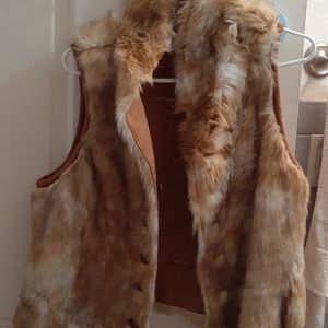 Faux fur vest